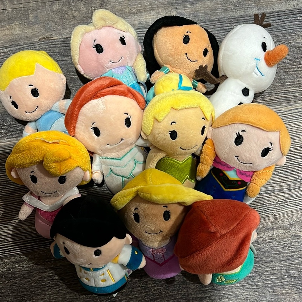 Itty bitty princess dolls.